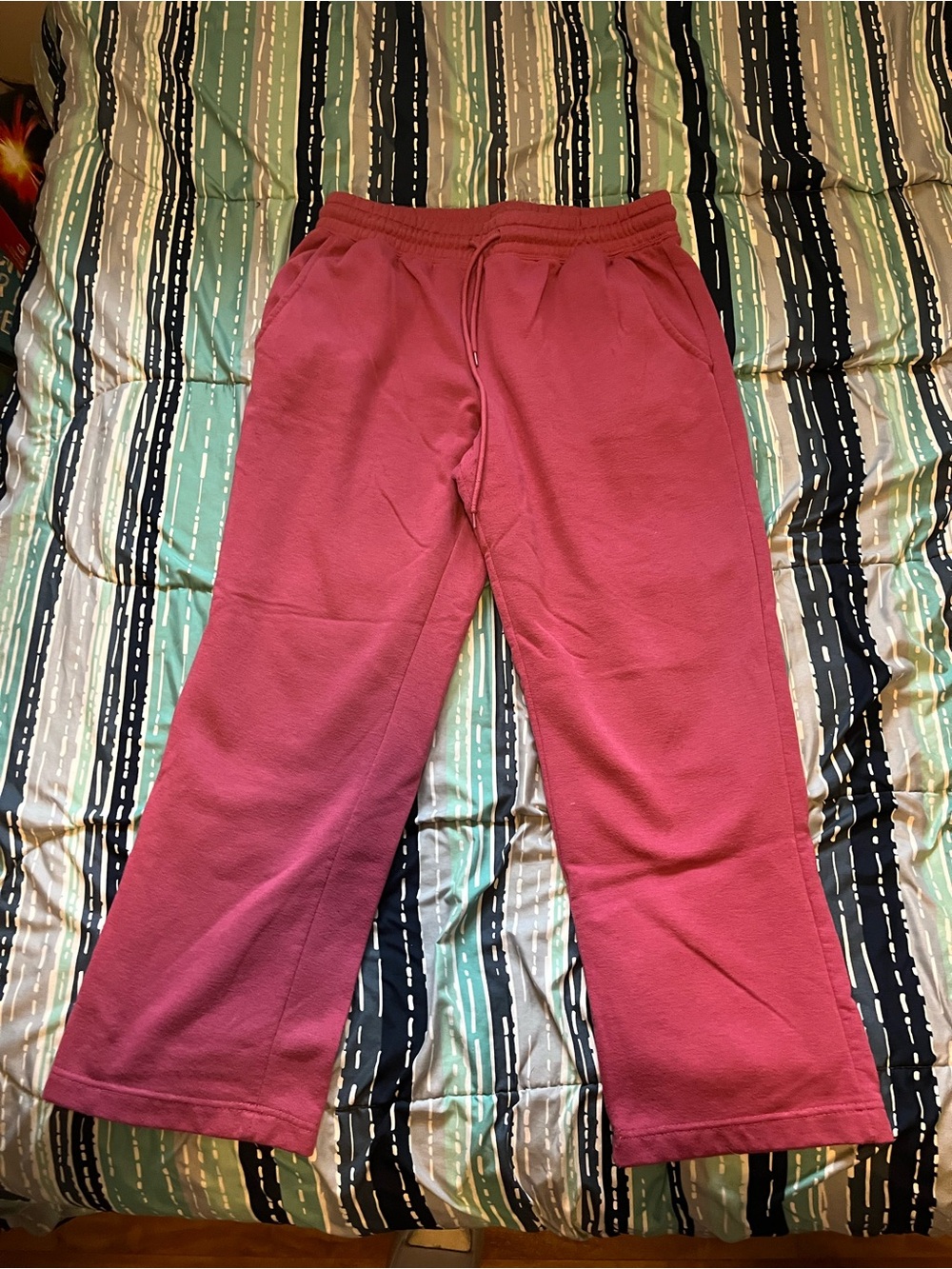 Wide leg sweat pants